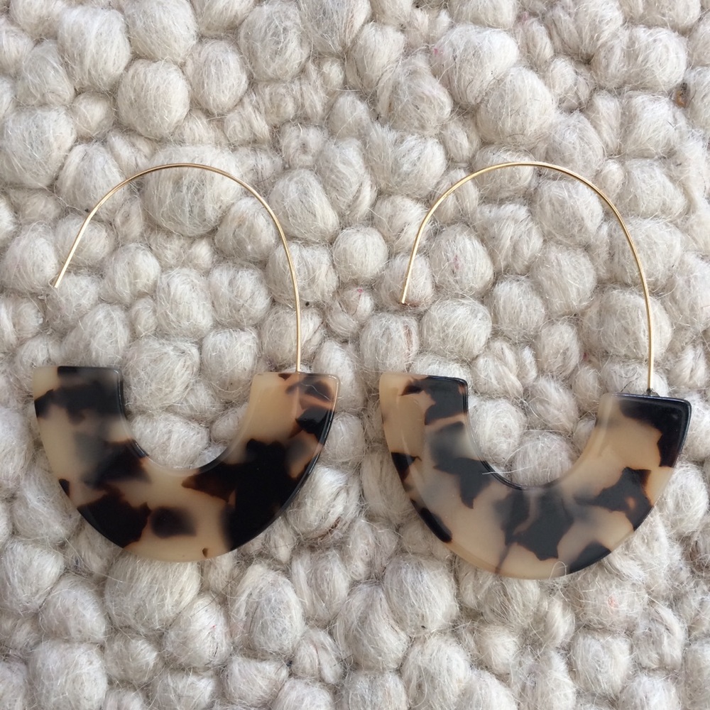 Acrylic Hook Drop Earrings - Picture 3 of 4